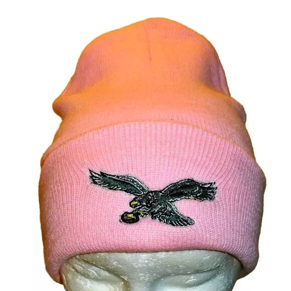 NFL Accessories - Philadelphia Eagles Womens All Pink Beanie Winter Hat Cap New Nfl